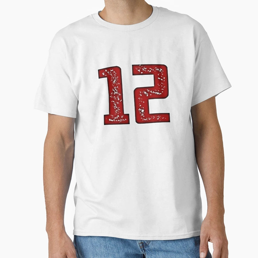 Number 12 T-Shirt - Casual Everyday Wear Unisex - T-Shirt, Sweatshirt, Hoodie