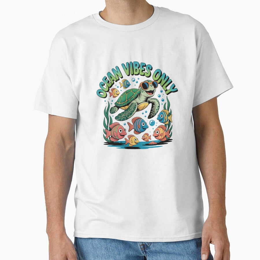 Ocean Vibes Only by J-CCreations - Adult & Kids T-Shirts, Sweatshirts & Hoodies apparel design preview 1