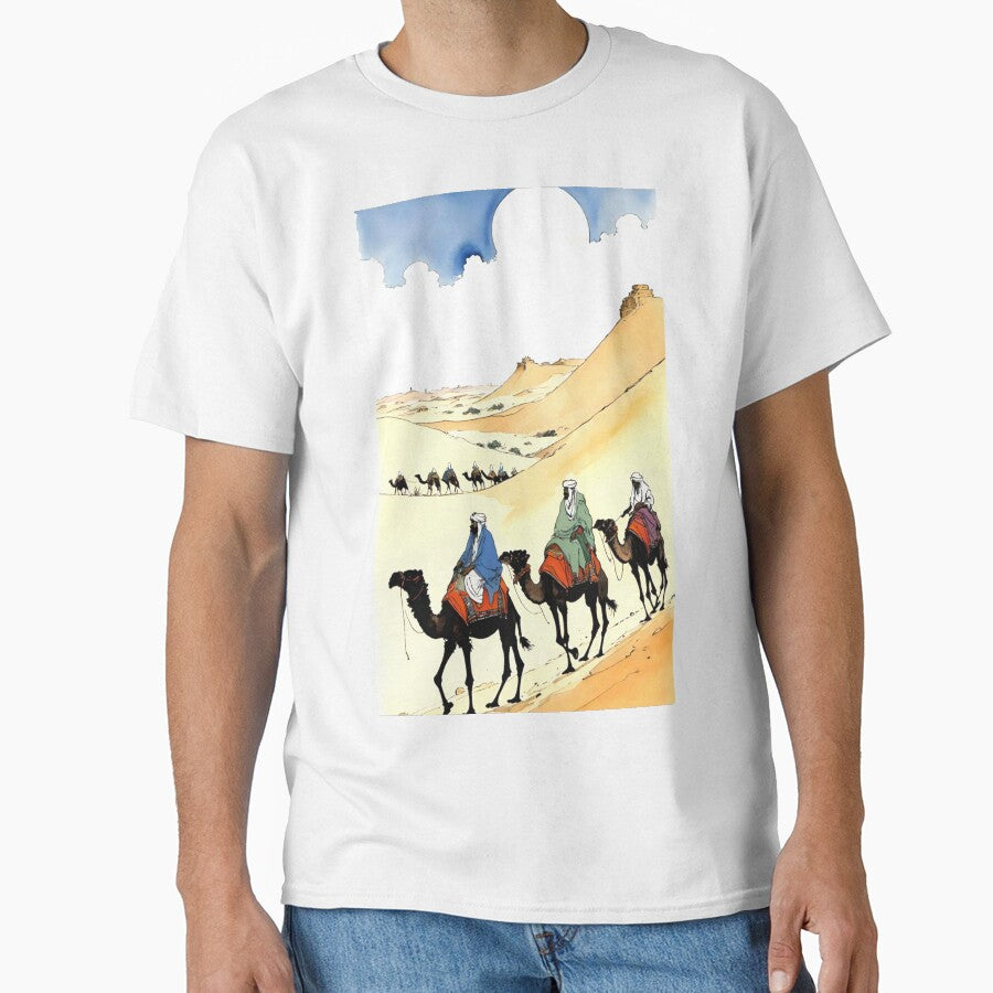 Desert illustration art by lhawatt - Adult & Kids T-Shirts, Sweatshirts & Hoodies apparel design preview 1