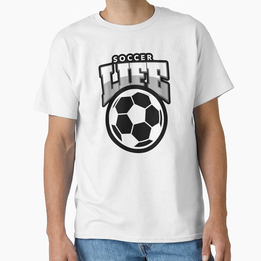 Soccer Life-BK and Wt by VJKTees - Adult & Kids T-Shirts, Sweatshirts & Hoodies apparel design preview 1