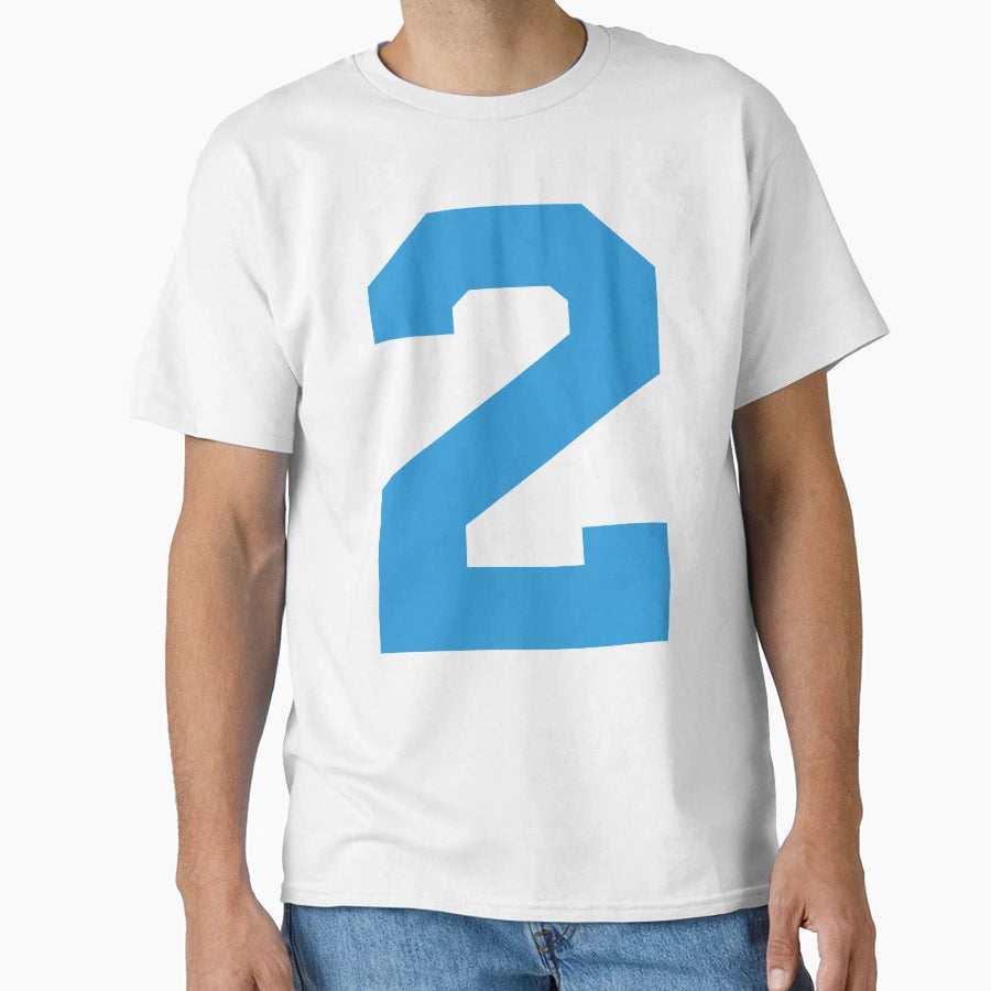 Number 2 Blue Two Sports Number 2 T-Shirt - Minimalist Print Men Women - T-Shirt, Sweatshirt, Hoodie