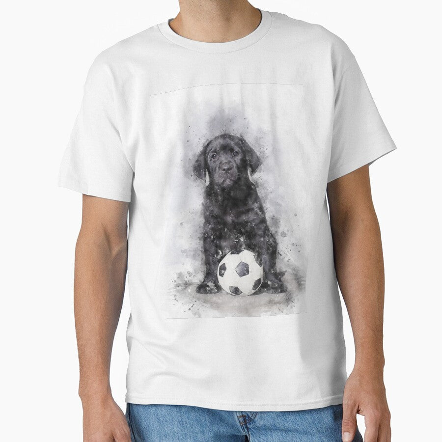 Labrador footballer by PetsArt - Adult & Kids T-Shirts, Sweatshirts & Hoodies apparel design preview 1