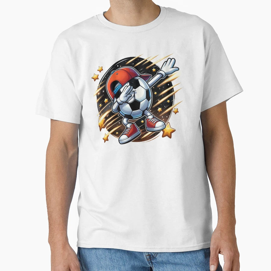 Dabbing Soccer Ball T-Shirt - Custom Art Print for Adults - T-Shirt, Sweatshirt, Hoodie