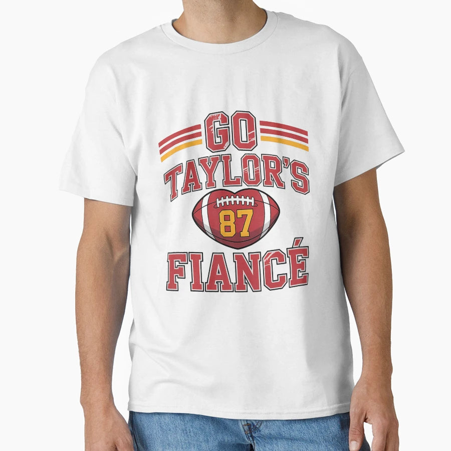 Football Heart Number 87 Go Team Game Day T-Shirt - Graphic Print Men Women - T-Shirt, Sweatshirt, Hoodie