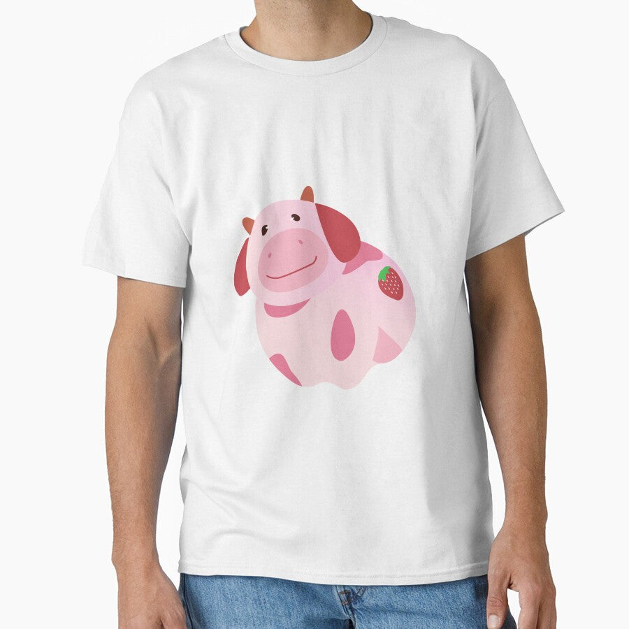 Strawberry Cow by lagrecacreation - Adult & Kids T-Shirts, Sweatshirts & Hoodies apparel design preview 1