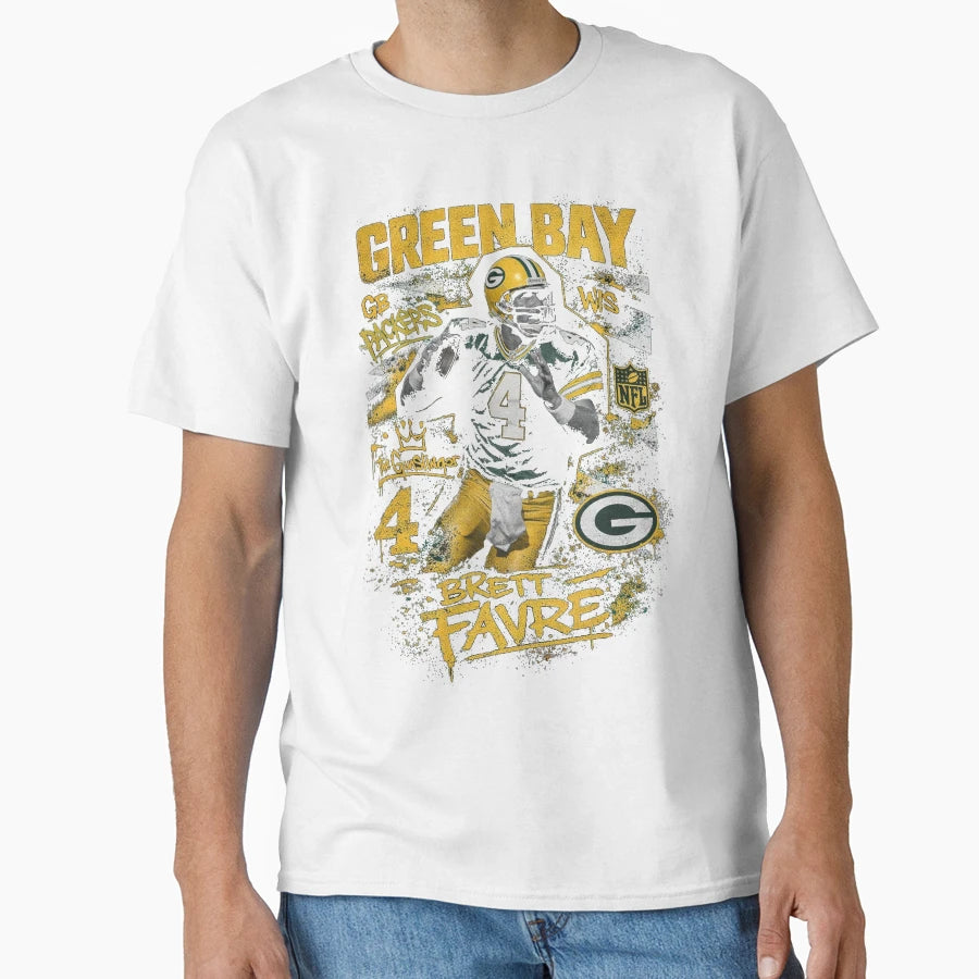 Brett Favre Graffiti Legacy Green Bay T-Shirt - Novelty Apparel Unisex - T-Shirt, Sweatshirt, Hoodie