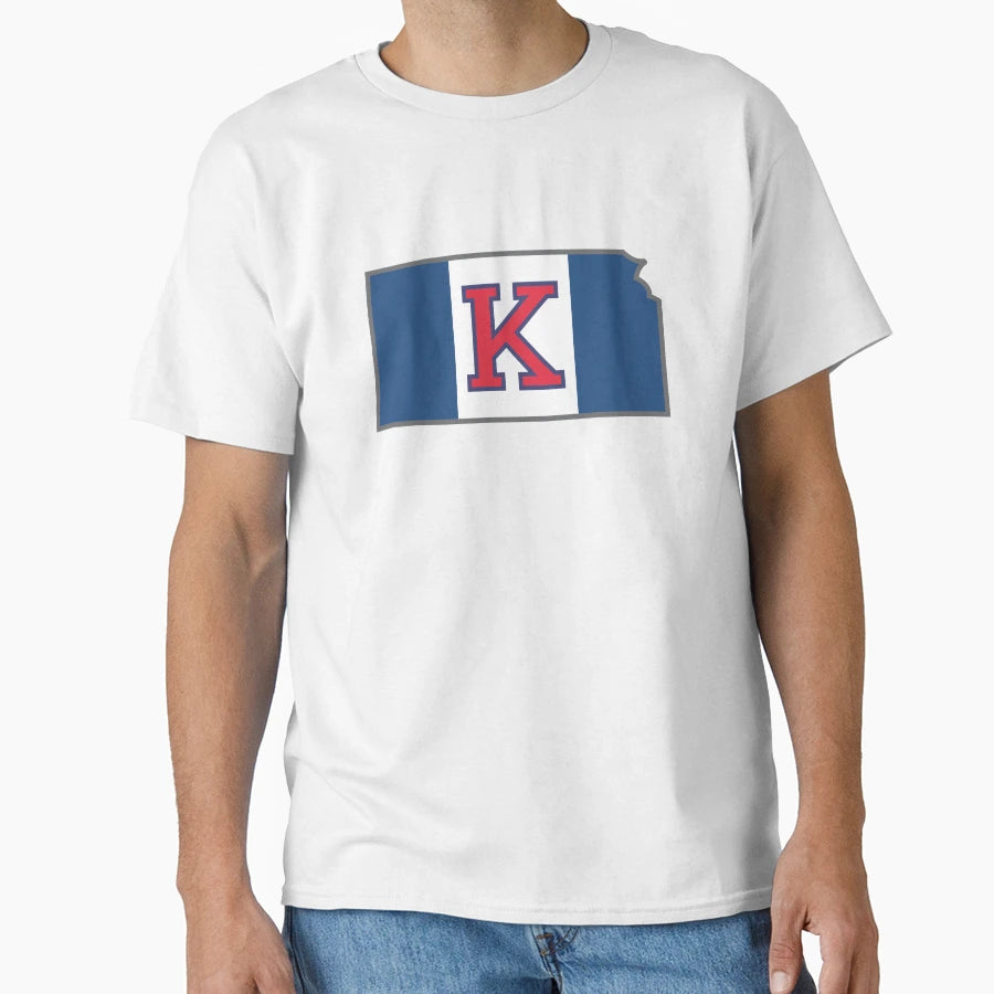 University Kansas Flag T-Shirt - Novelty Apparel for Adults - T-Shirt, Sweatshirt, Hoodie
