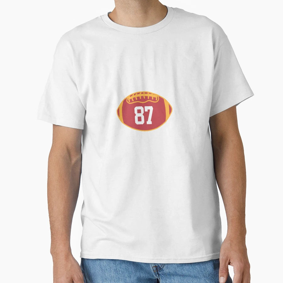 Kelce 87 Football Nfl Chiefs T-Shirt - Custom Art Print Men Women - T-Shirt, Sweatshirt, Hoodie