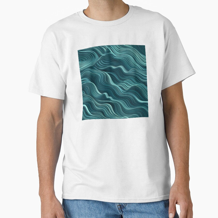 Ocean Waves Claymation Inspired Art #5 by - Adult & Kids T-Shirts, Sweatshirts & Hoodies apparel design preview 1