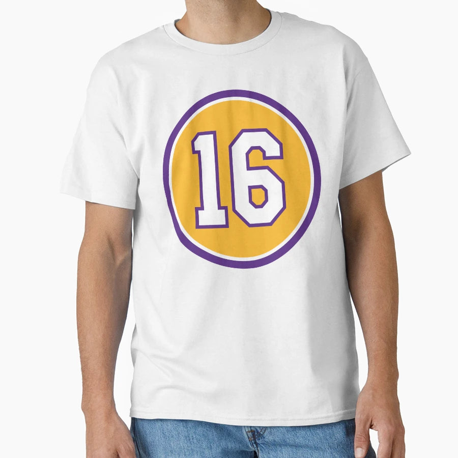 Pau Gasol 16 Jersey Number T-Shirt - Trendy Graphic Men Women - T-Shirt, Sweatshirt, Hoodie