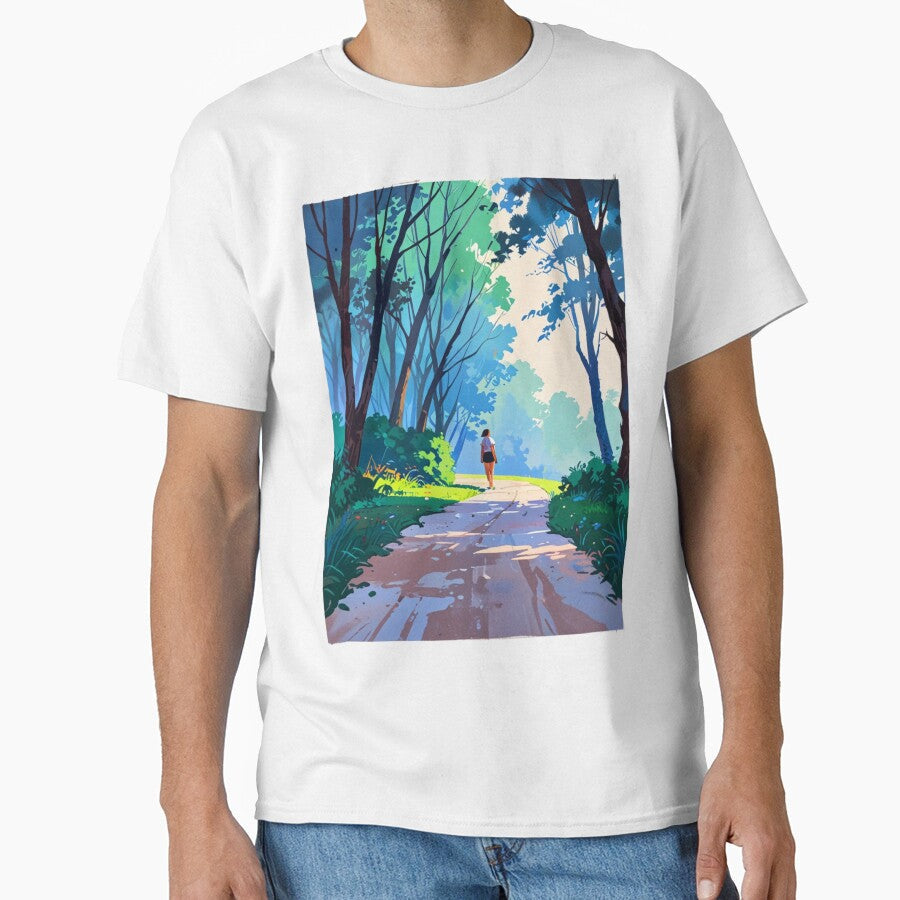Forest Path by ArtCraftLab - Adult & Kids T-Shirts, Sweatshirts & Hoodies apparel design preview 1