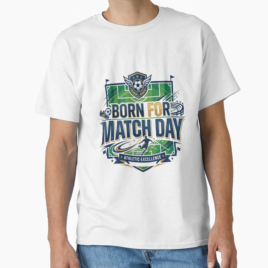 Born for Match Day by khalidnasr - Adult & Kids T-Shirts, Sweatshirts & Hoodies apparel design preview 1