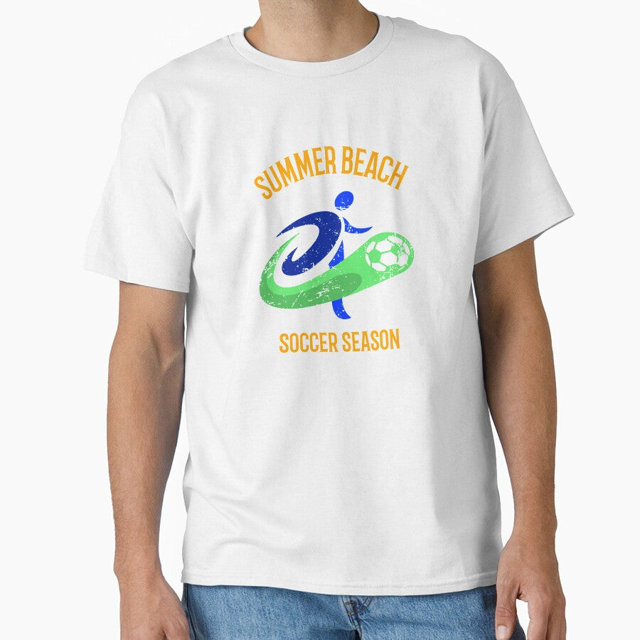 Summer beach soccer season by Socool101 - Adult & Kids T-Shirts, Sweatshirts & Hoodies apparel design preview 1