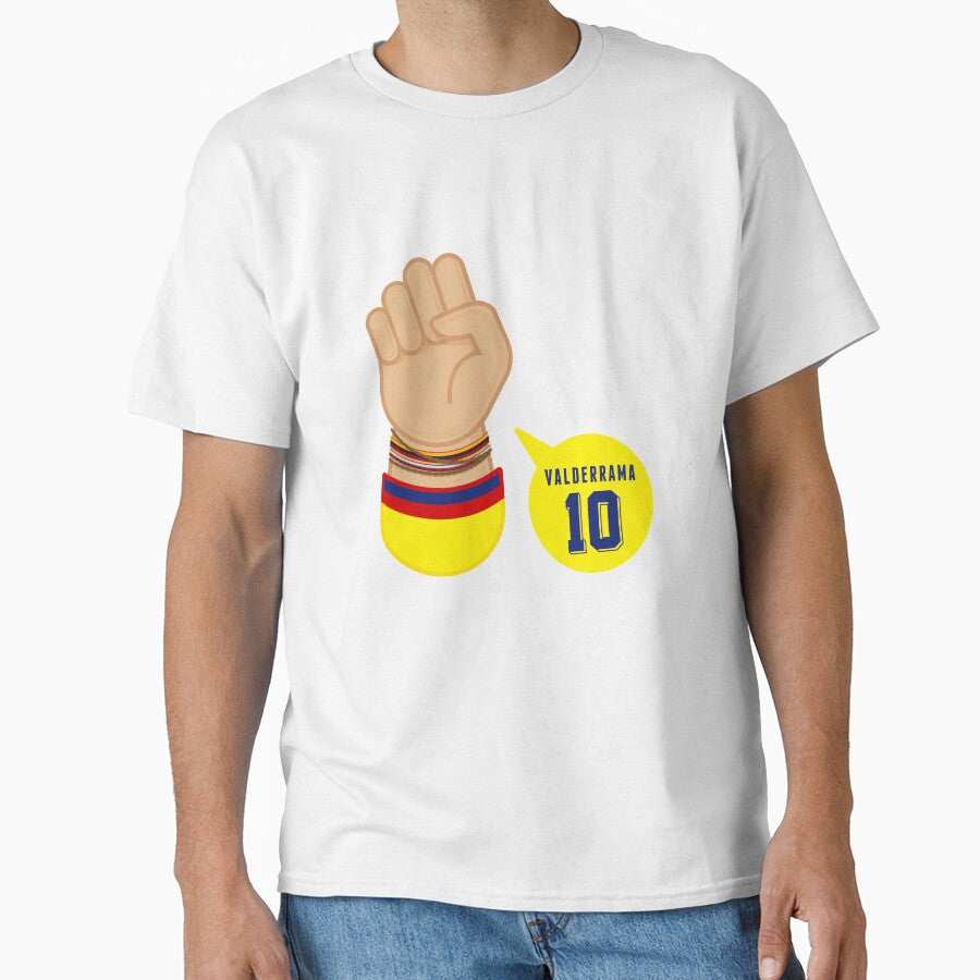 FOOTBALL Carlos Valderrama by LuksTEESred - Adult & Kids T-Shirts, Sweatshirts & Hoodies apparel design preview 1