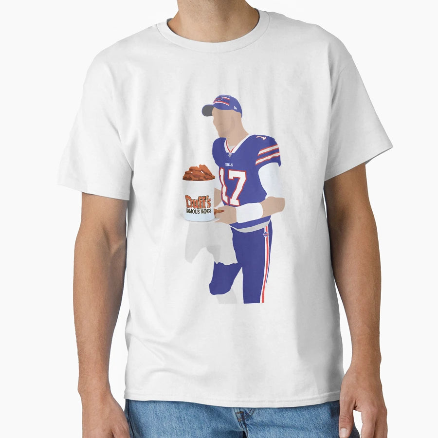 JA Buffalo Bills Duffs Chicken Wings T-Shirt - Aesthetic Graphic for Adults - T-Shirt, Sweatshirt, Hoodie