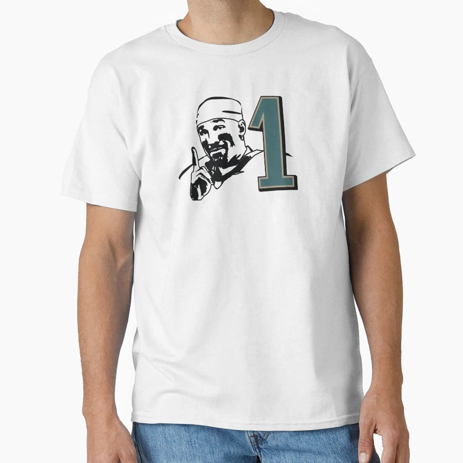 Hurts Number 1 Philly Football T-Shirt - Casual Everyday Wear Men Women - T-Shirt, Sweatshirt, Hoodie