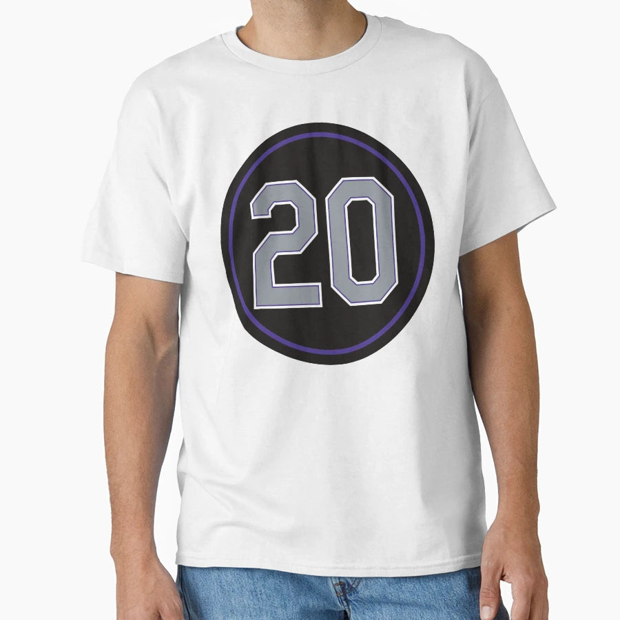 Ian Desmond 20 Jersey Number T-Shirt - Fun Novelty Design Unisex - T-Shirt, Sweatshirt, Hoodie