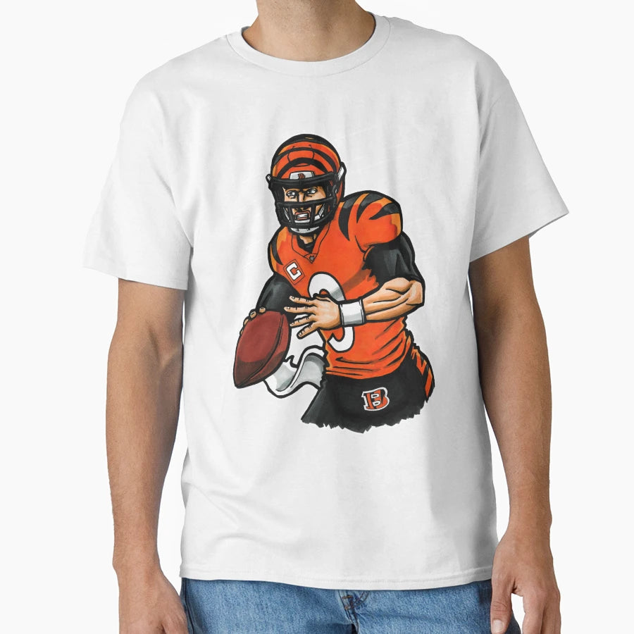 Burrow Qb Black T-Shirt - Casual Everyday Wear Men Women - T-Shirt, Sweatshirt, Hoodie