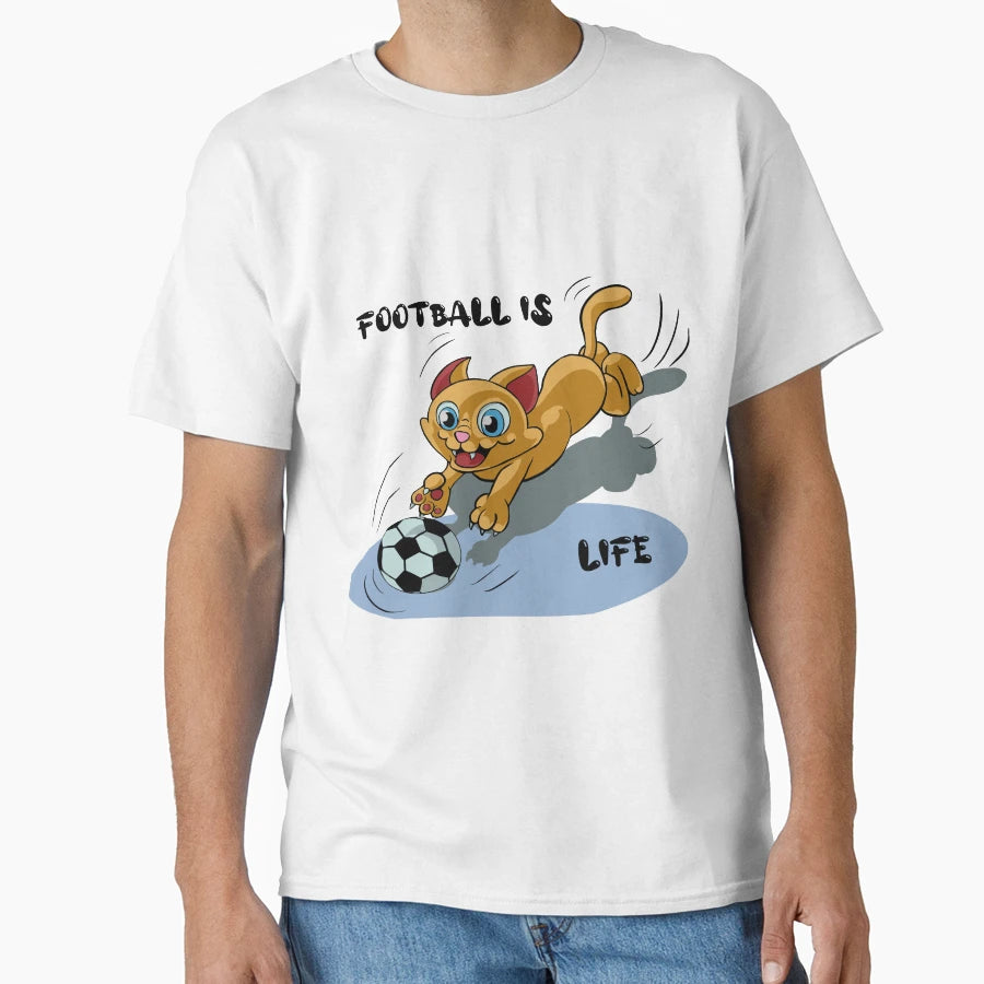 Football Life T-Shirt - Aesthetic Graphic for Adults - T-Shirt, Sweatshirt, Hoodie