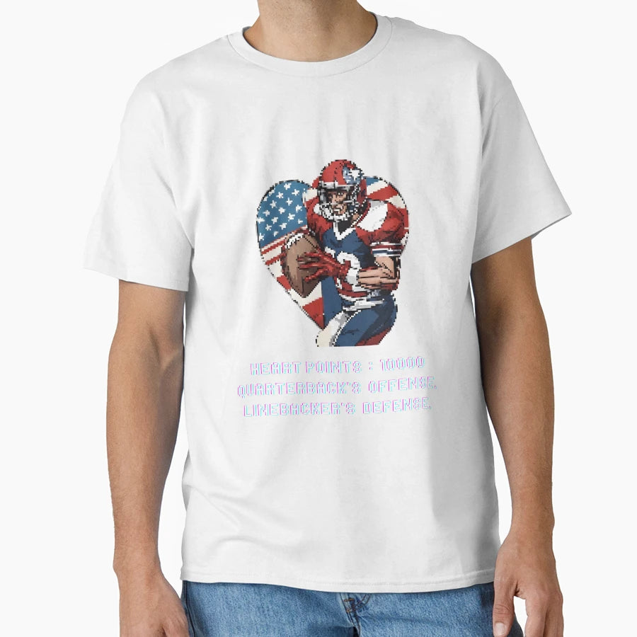 Valentines Day Football Video Game T-Shirt - Trendy Graphic Unisex - T-Shirt, Sweatshirt, Hoodie