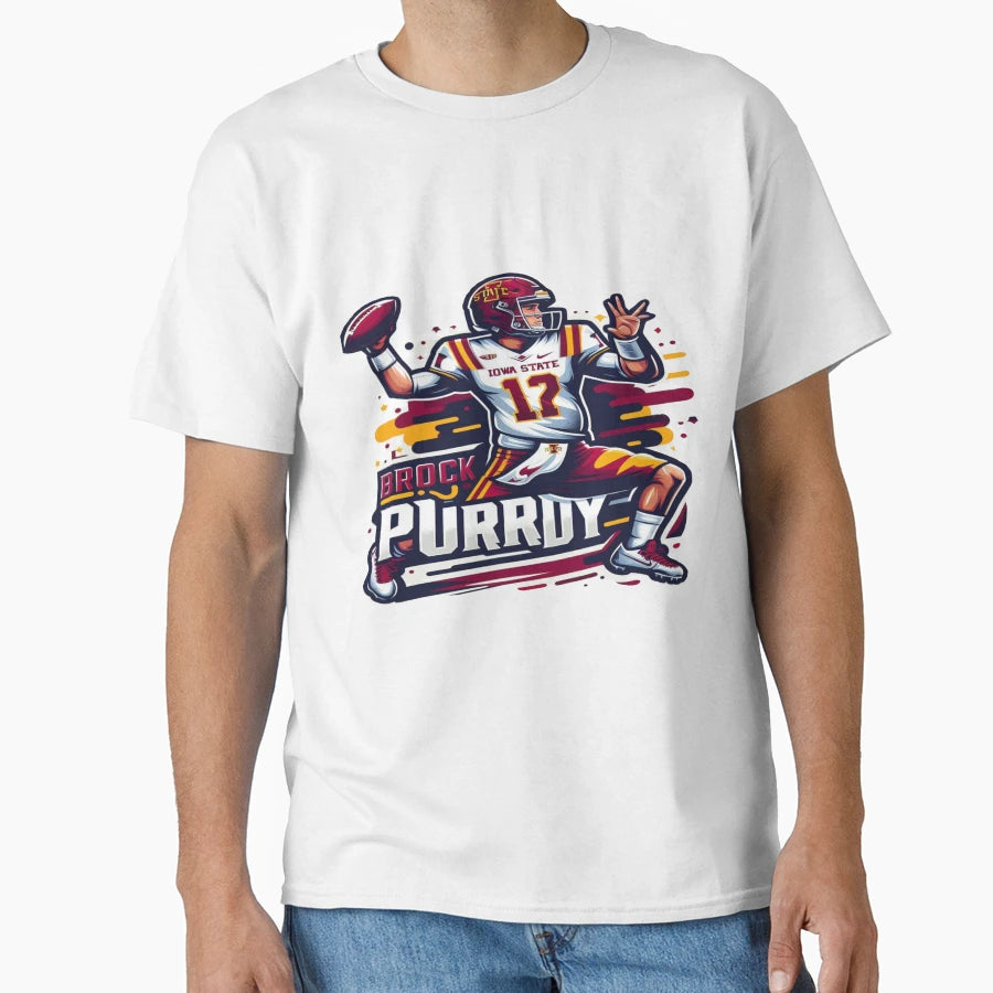 Purdy Powerhouse Quarterback T-Shirt - Novelty Apparel Men Women - T-Shirt, Sweatshirt, Hoodie
