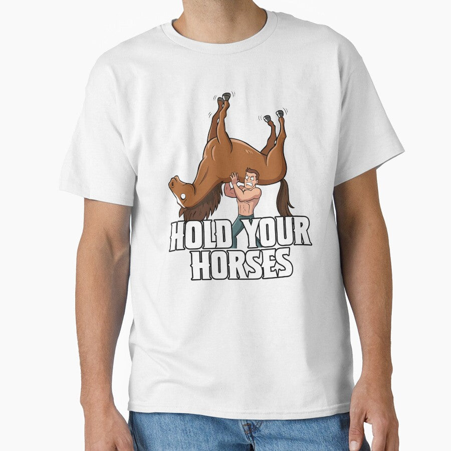Hold your horses by begraphics - Adult & Kids T-Shirts, Sweatshirts & Hoodies apparel design preview 1