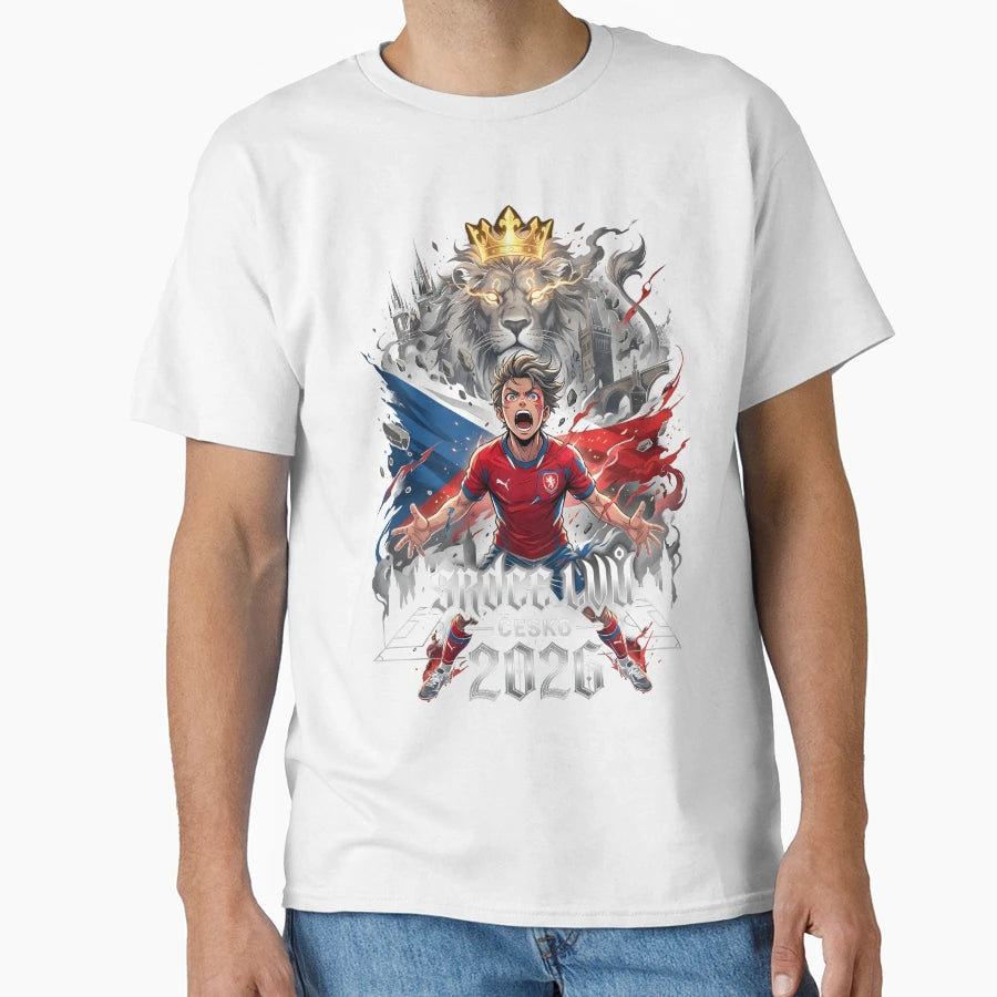 Srdce Lvu Czech Republic World Cup 2026 T-Shirt - Unique Graphic Men Women - T-Shirt, Sweatshirt, Hoodie