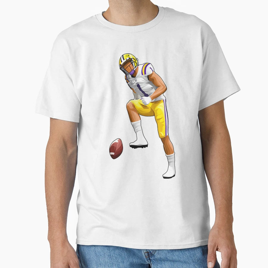 Jamarr Chase 1 Celebrate Touchdown T-Shirt - Fun Novelty Design for Adults - T-Shirt, Sweatshirt, Hoodie