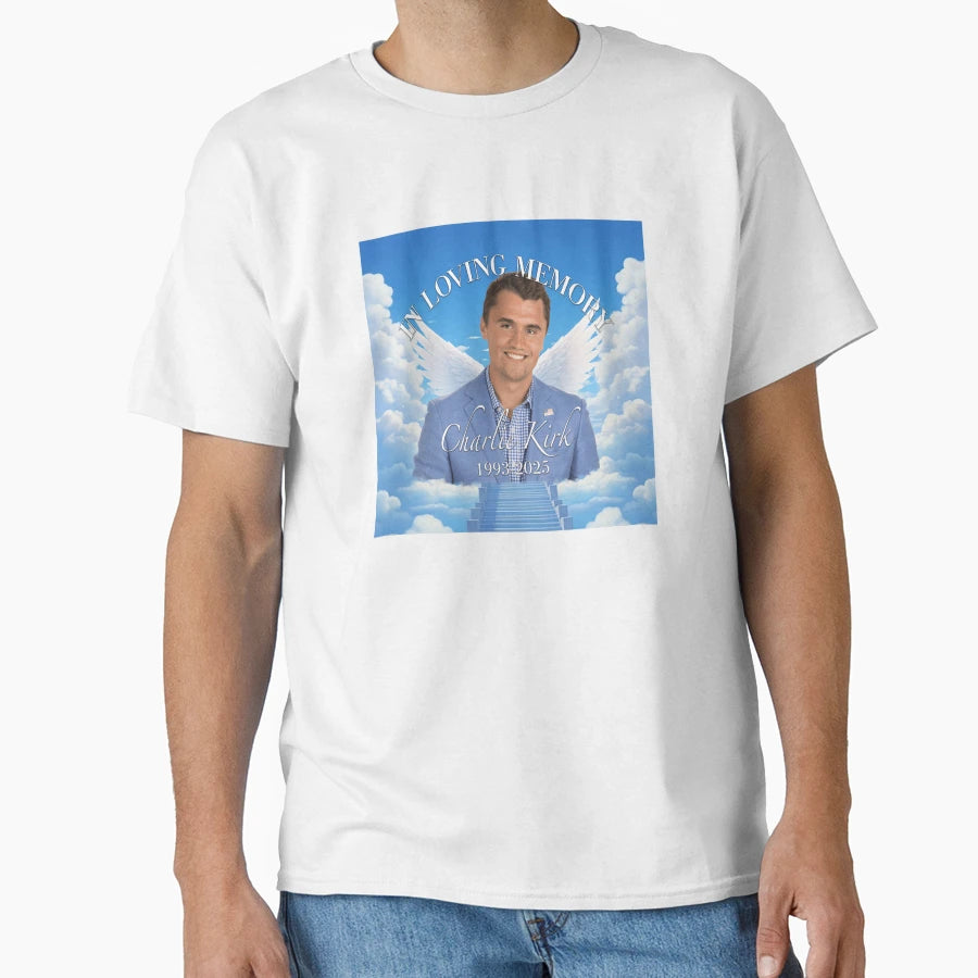 Charlie Kirk Memorial T-Shirt - Custom Art Print Unisex - T-Shirt, Sweatshirt, Hoodie