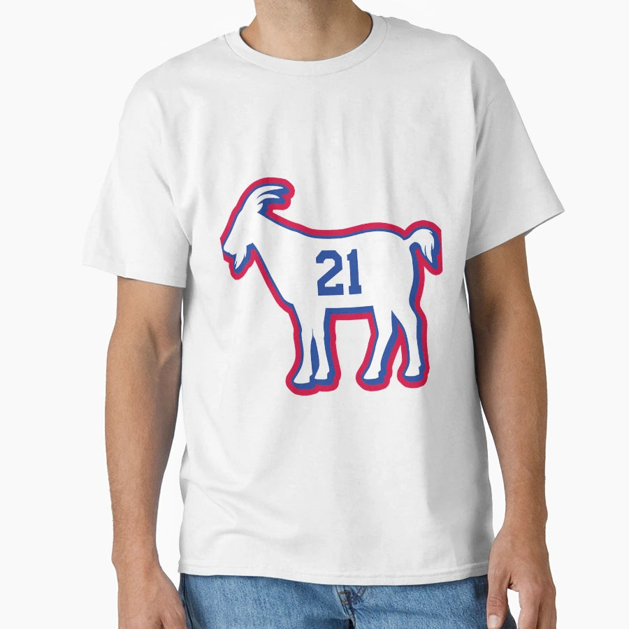 Phi Goat 21 Red T-Shirt - Minimalist Print for Adults - T-Shirt, Sweatshirt, Hoodie