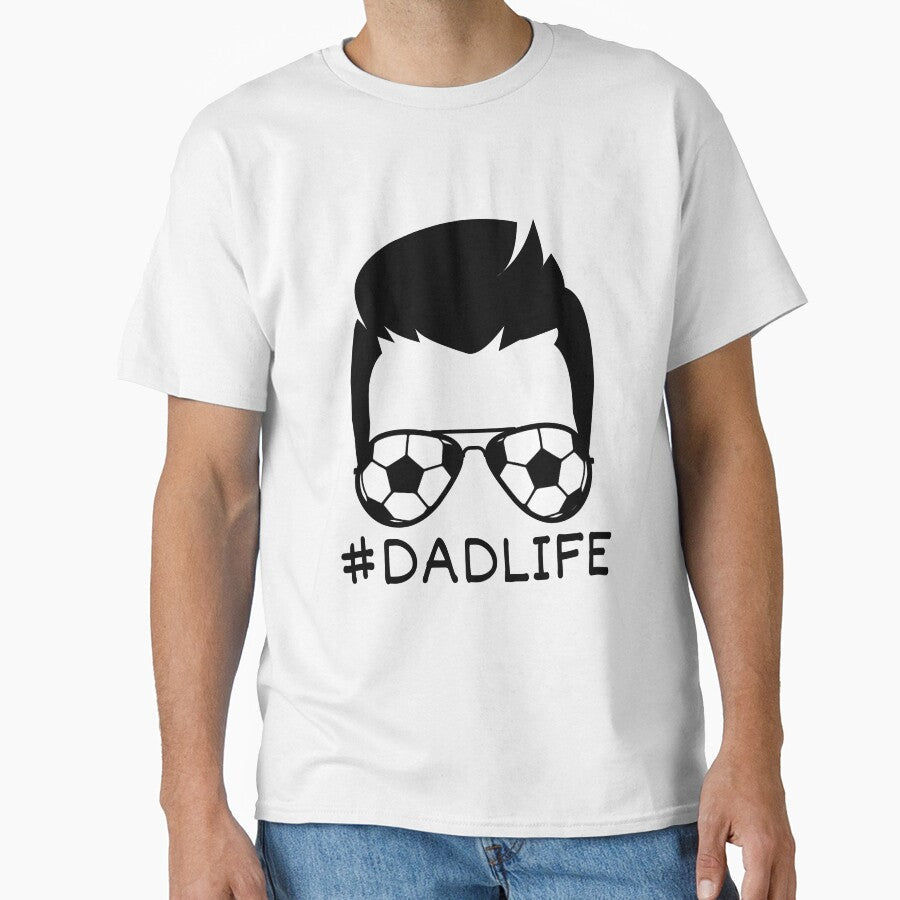 Dad Life Face with Soccer Sunglasses Fathers Day by - Adult & Kids T-Shirts, Sweatshirts & Hoodies apparel design preview 1