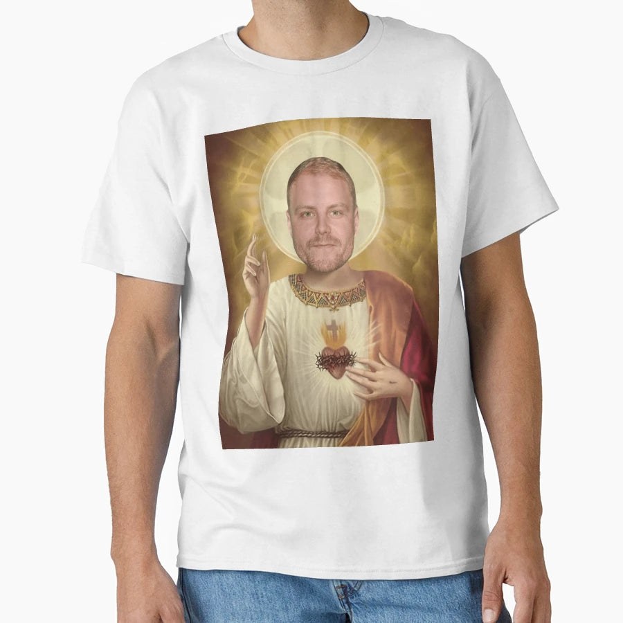 Valtteri Bottas As Jesus T-Shirt - Fun Novelty Design for Adults - T-Shirt, Sweatshirt, Hoodie