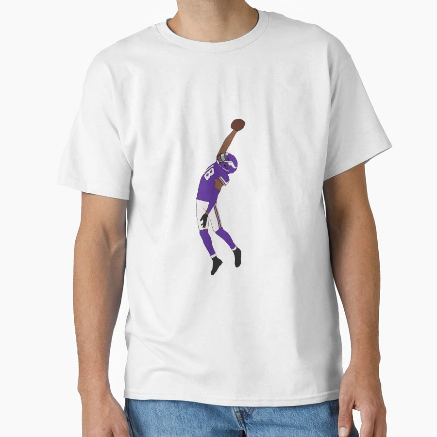 J Jefferson Jumping Catch Minimal T-Shirt - Unique Graphic Unisex - T-Shirt, Sweatshirt, Hoodie