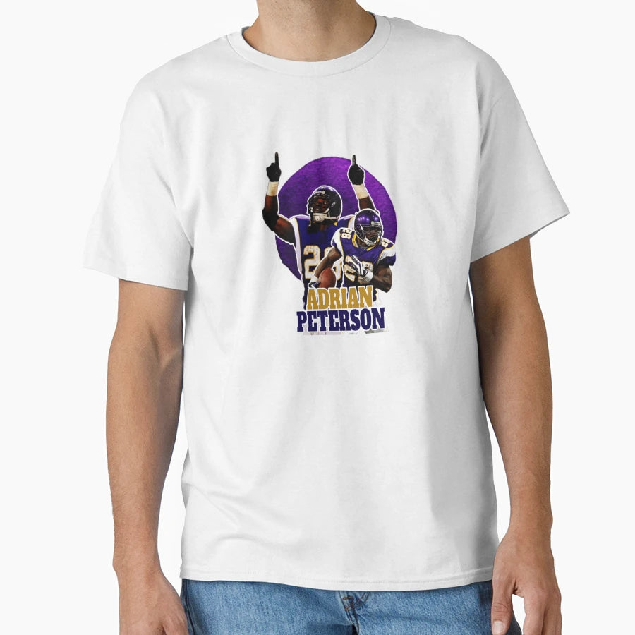 Adrian Peterson Vikings Touchdown T-Shirt - Aesthetic Graphic for Adults - T-Shirt, Sweatshirt, Hoodie