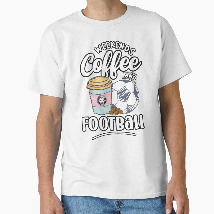 Weekends Coffee and Football by Numero14 - Adult & Kids T-Shirts, Sweatshirts & Hoodies apparel design preview 1