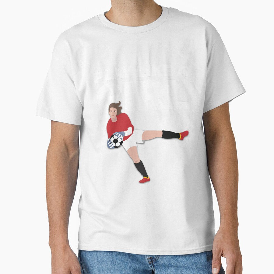 Play Like A Girl Womens Soccer Fan Team Design by - Adult & Kids T-Shirts, Sweatshirts & Hoodies apparel design preview 1