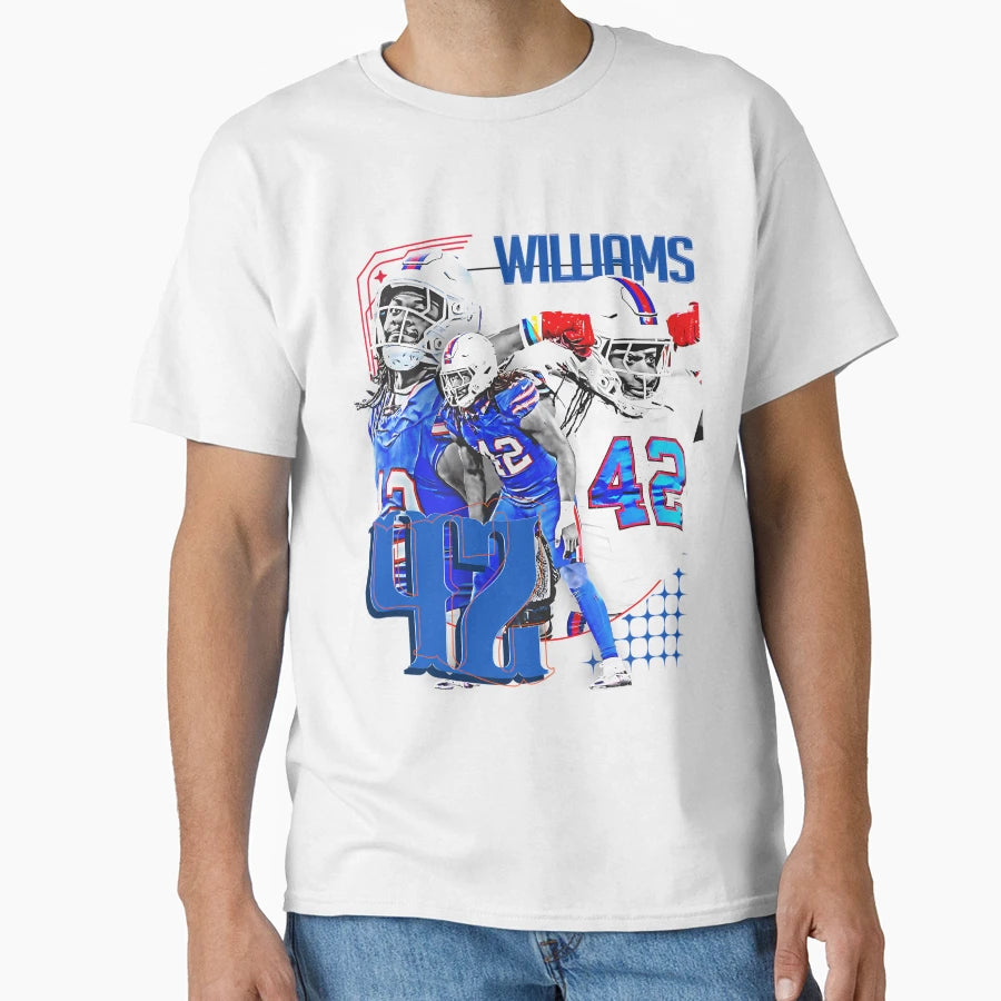 D Williams Football Player 1 T-Shirt - Minimalist Print Men Women - T-Shirt, Sweatshirt, Hoodie