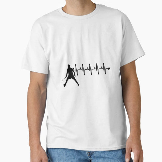 Badminton T-Shirt - Minimalist Print for Adults - T-Shirt, Sweatshirt, Hoodie