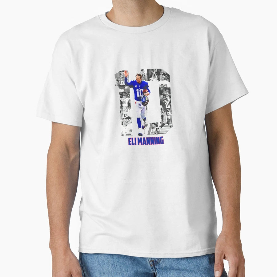 Eli Manning Thank You Memories Signature Hoodie - Graphic Print for Adults - T-Shirt, Sweatshirt, Hoodie