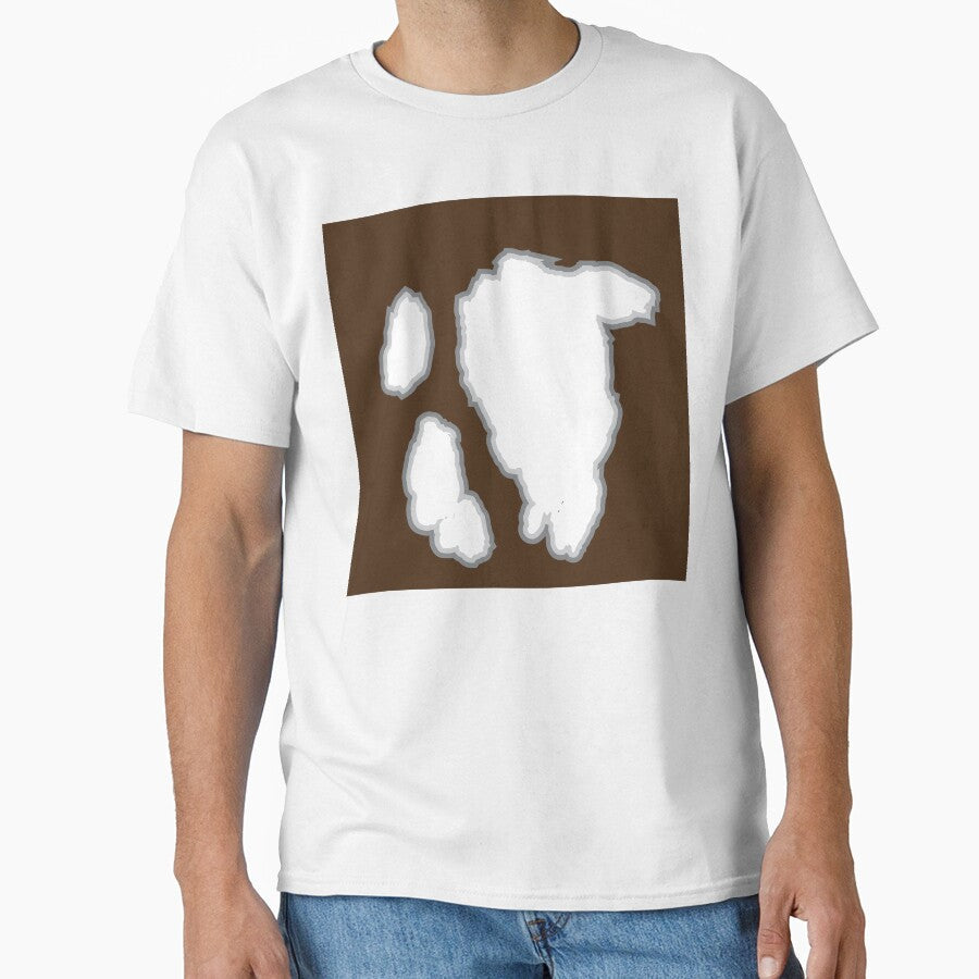 Big White Cow Pattern Brown Cowhide by - Adult & Kids T-Shirts, Sweatshirts & Hoodies apparel design preview 1