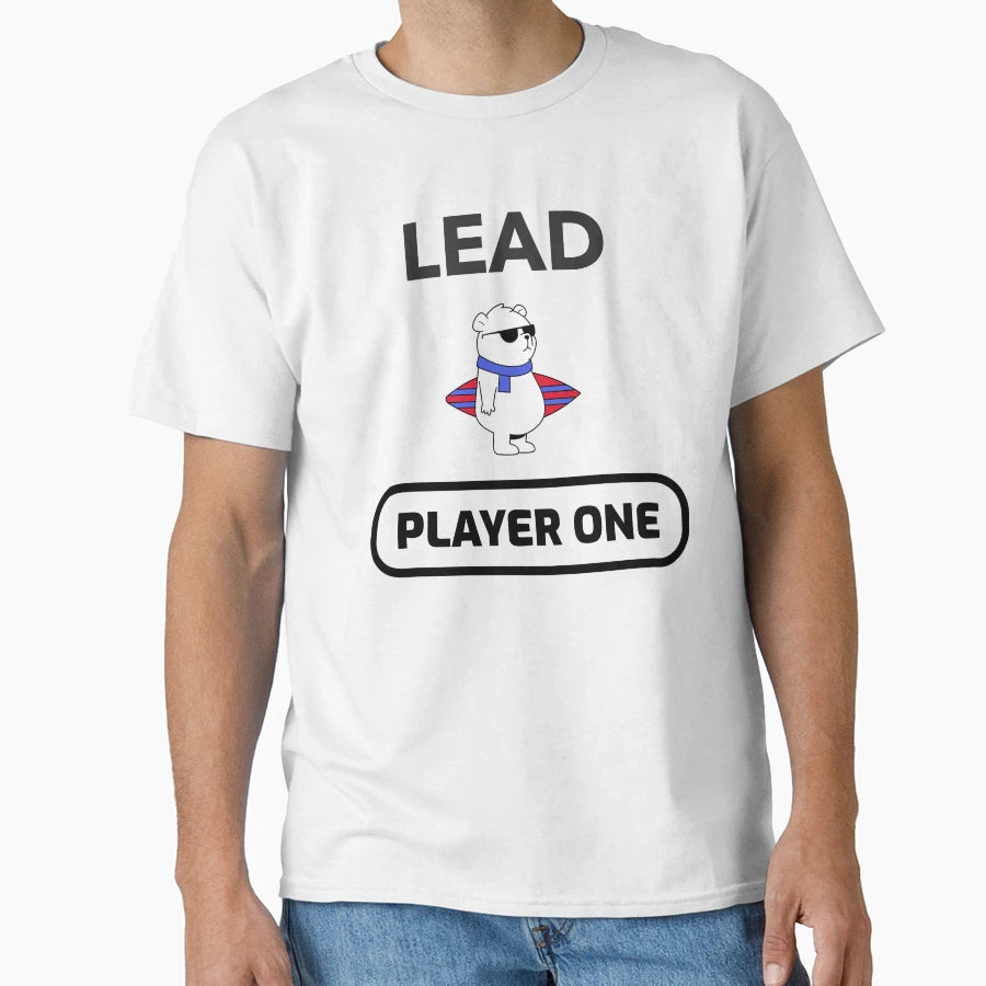 Lead Player One Bear T-Shirt - Graphic Print for Adults - T-Shirt, Sweatshirt, Hoodie