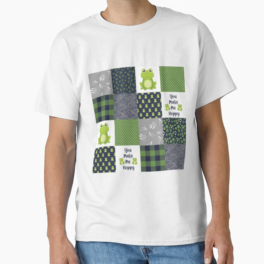 Frog plaid pattern background by aggiexnjoz - Adult & Kids T-Shirts, Sweatshirts & Hoodies apparel design preview 1