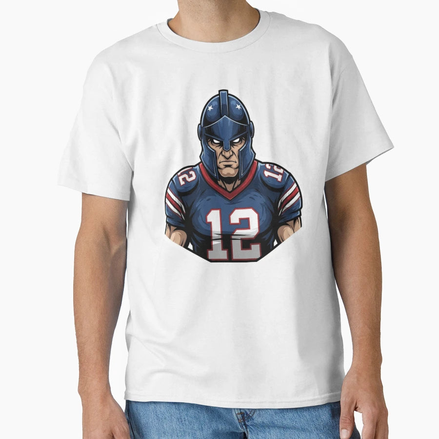Iron Soldier Football Player 12 T-Shirt - Trendy Graphic for Adults - T-Shirt, Sweatshirt, Hoodie