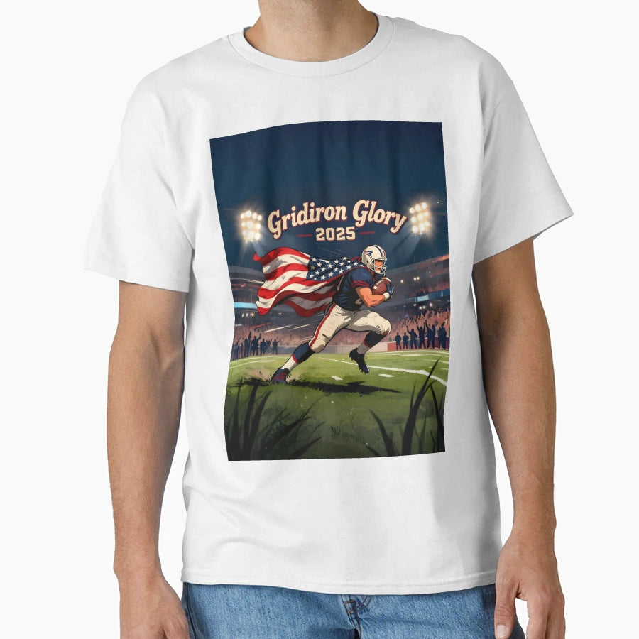 Gridiron Glory 2025 T-Shirt - Aesthetic Graphic Men Women - T-Shirt, Sweatshirt, Hoodie