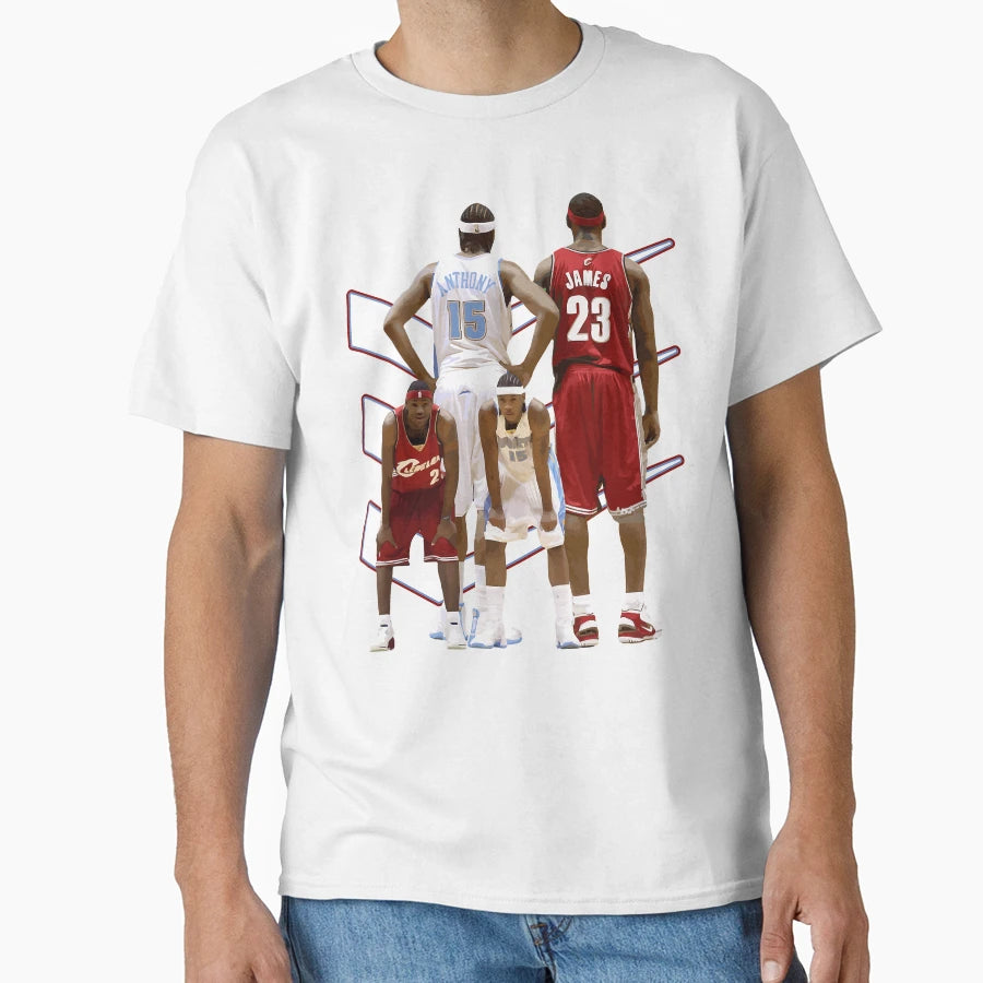 Lebron James And Carmelo Anthony T-Shirt - Graphic Print Unisex - T-Shirt, Sweatshirt, Hoodie