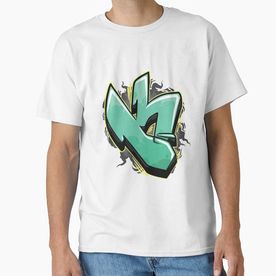 Graffiti Letter K T-Shirt - Custom Art Print Unisex - T-Shirt, Sweatshirt, Hoodie