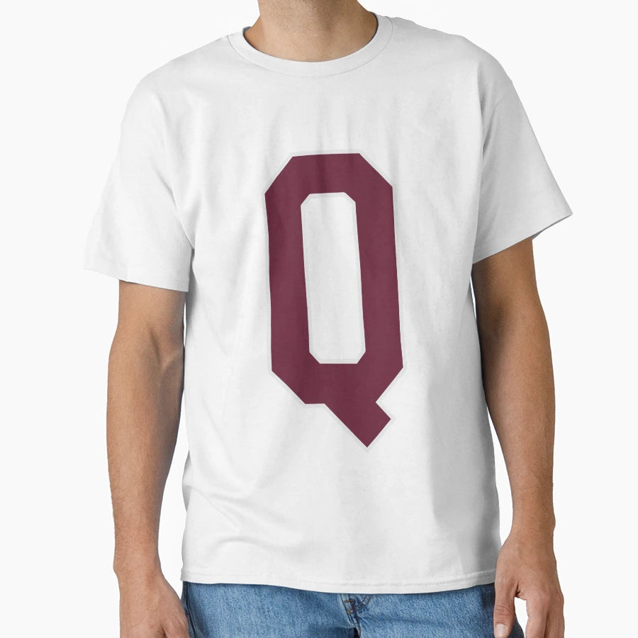 Letter Q Bold Collegiate Font Varsity T-Shirt - Unique Graphic for Adults - T-Shirt, Sweatshirt, Hoodie