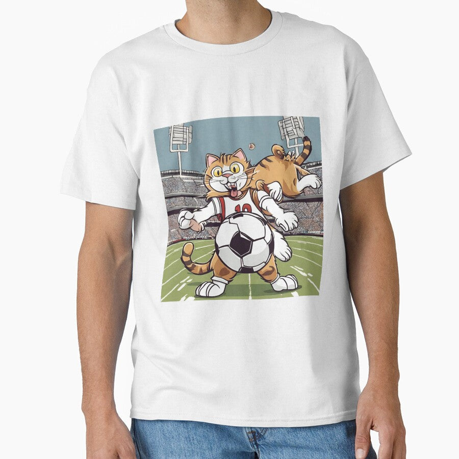 Cat playing sport by pig2u - Adult & Kids T-Shirts, Sweatshirts & Hoodies apparel design preview 1