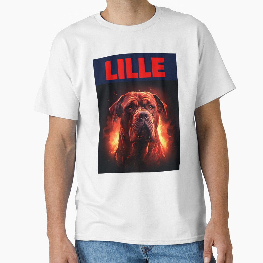 Lille Mastiff Dog Red by VRedBaller - Adult & Kids T-Shirts, Sweatshirts & Hoodies apparel design preview 1