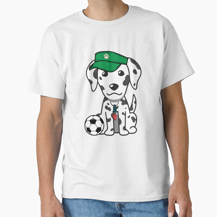 Soccer Player Dalmatian by Pet Station - Adult & Kids T-Shirts, Sweatshirts & Hoodies apparel design preview 1